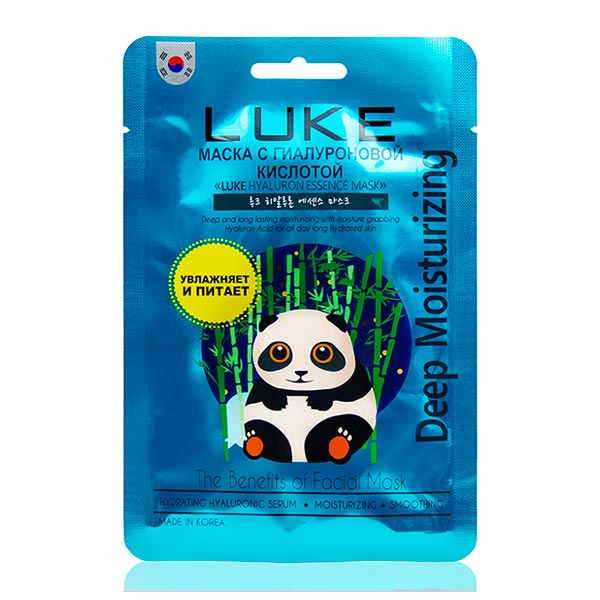 Маска для лица тканевая с Гиалуроновой кислотой LUKE Hyaluron Essence Mask Маска для лица тканевая с Гиалуроновой кислотой LUKE Hyaluron Essence Mask