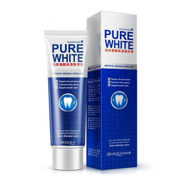 Зубная паста Отбеливающая Pure White Toothpaste BioAqua, 120 г Зубная паста Отбеливающая Pure White Toothpaste BioAqua, 120 г