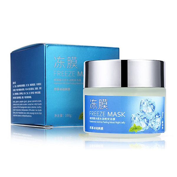 Маска-желе с Гиалуроновой кислотой и мятой Охлаждающая ночная Freeze Jelly Mask Bioaqua, 100 г Маска-желе с Гиалуроновой кислотой и мятой Охлаждающая ночная Freeze Jelly Mask Bioaqua, 100 г