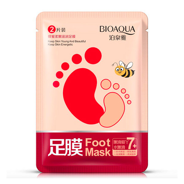 Маска-носочки для ног Медовая Honey Foot Mask BioAqua Маска-носочки для ног Медовая Honey Foot Mask BioAqua