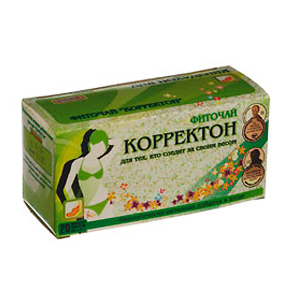 Фиточай Корректон для похудения, 20 ф/п х 1,5 г Фиточай Корректон для похудения, 20 ф/п х 1,5 г